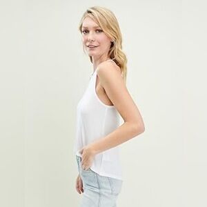 Splendid Women's 2x1 Rib Sleeveless High Neck Tank Top
